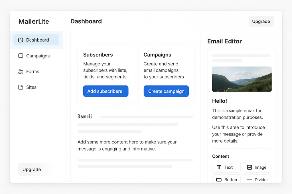 MailerLite: Simplicity Meets Power for Creative Solopreneurs