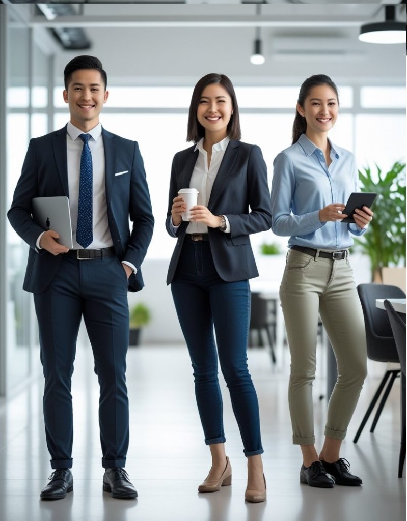adapting looks for different office dress codes