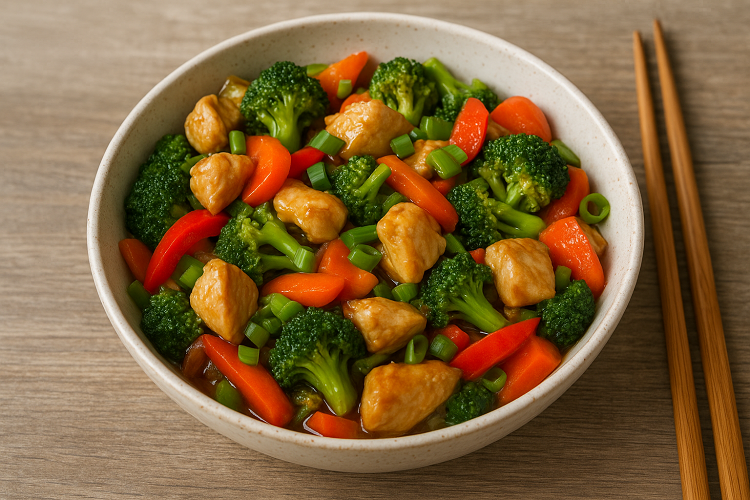 chicken and vegetable stir fry