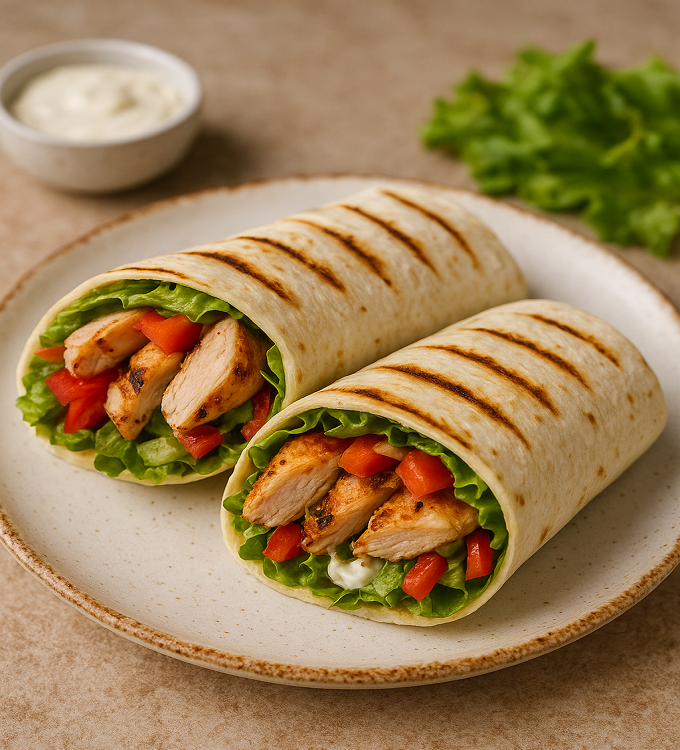 grilled chicken wraps