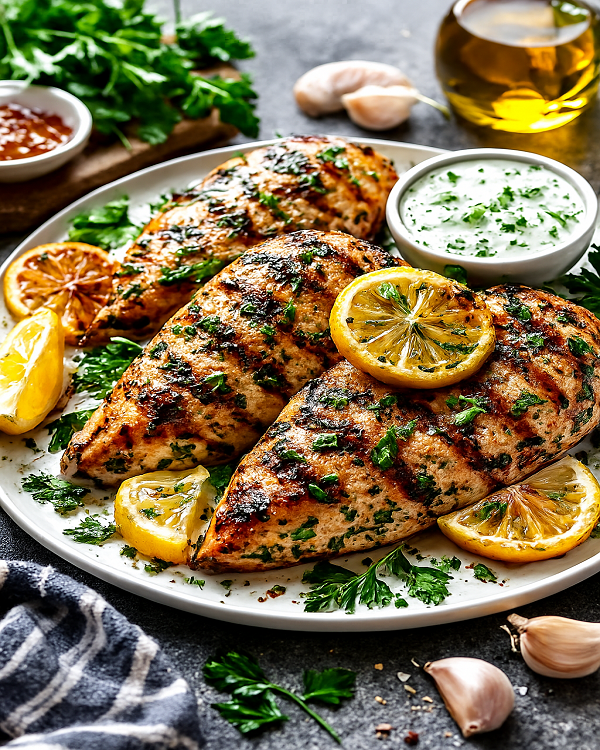 grilled lemon herb chicken