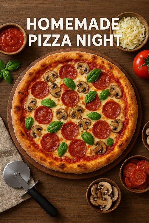 homemade pizza night