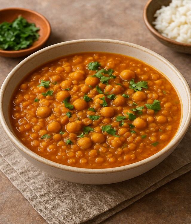 lentil and chickpea curry