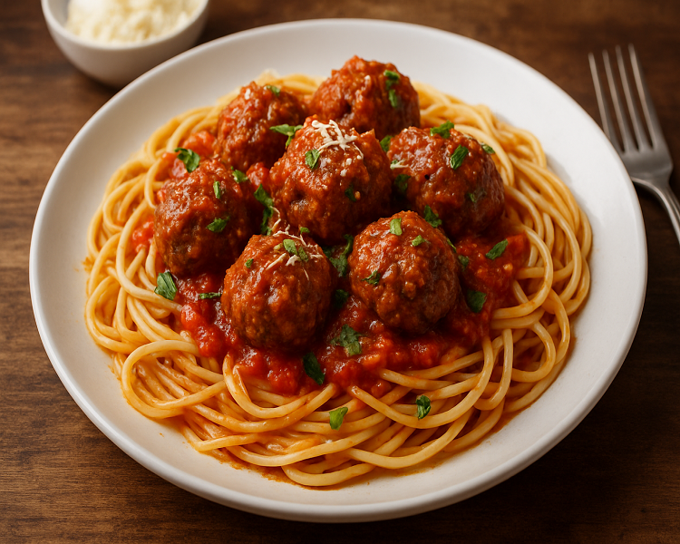 spaghetti and meatballs