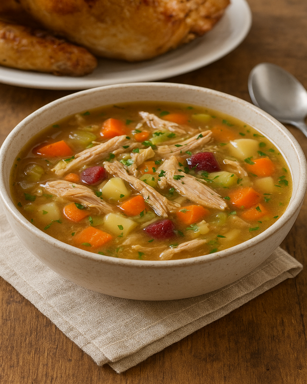 turkey soup from roast turkey