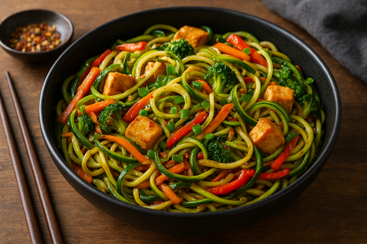 zucchini noodle stir fry