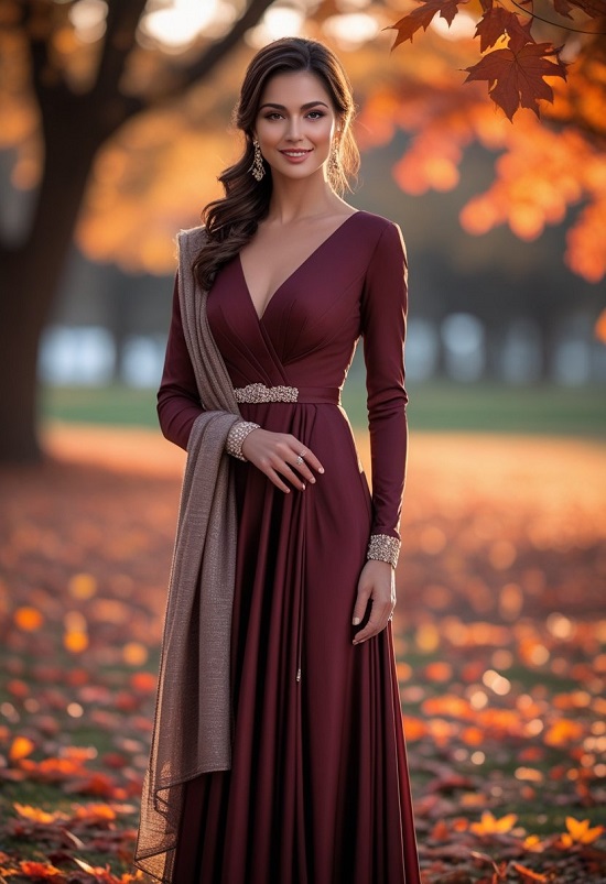 eveninf dress fall outfit